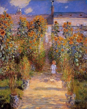  impressionnistes - Jardin de Monet à Vetheuil II Claude Monet Fleurs impressionnistes